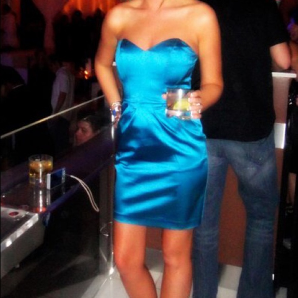 Teal Bebe dress!